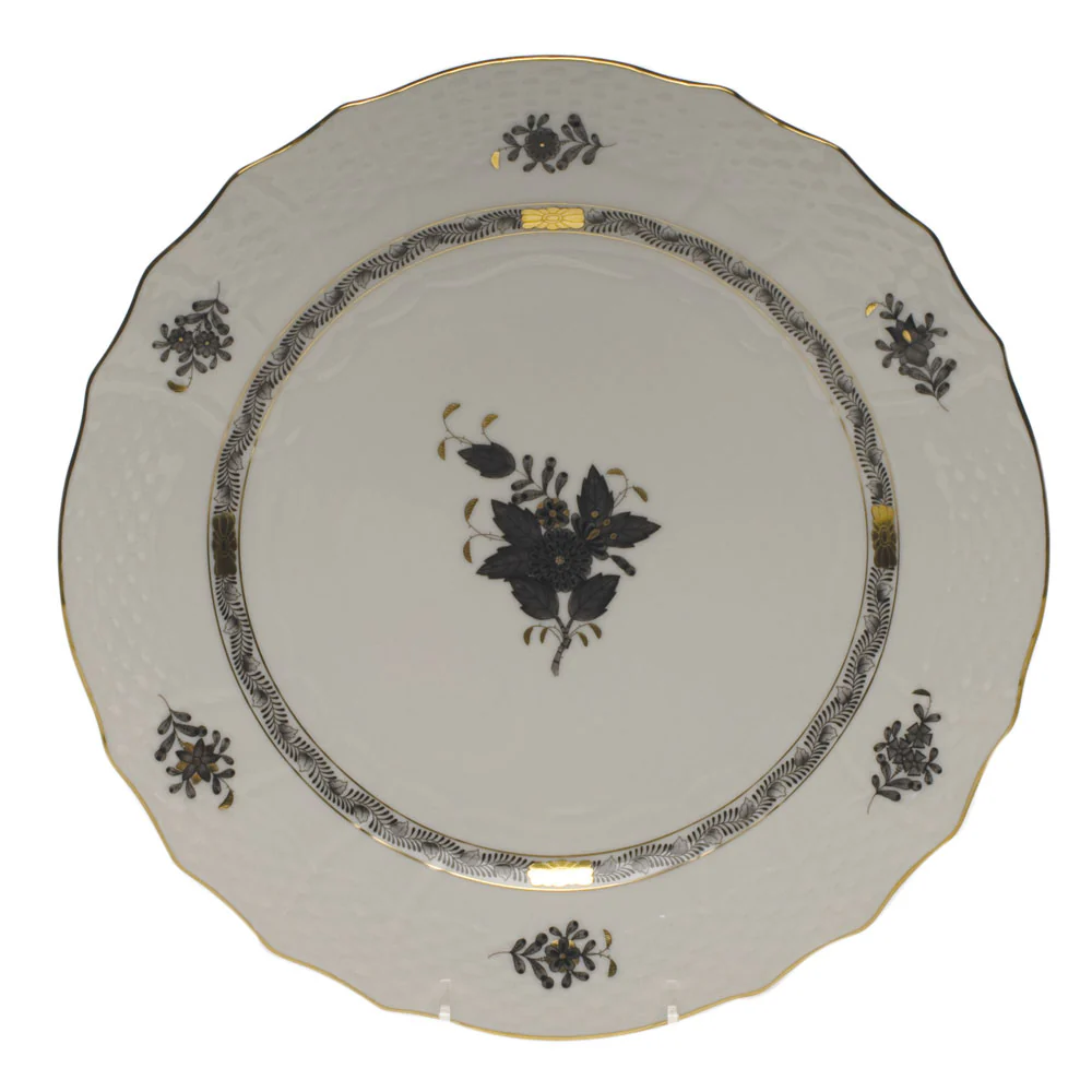 Herend Chinese Bouquet Black Dinnerware - Image 7
