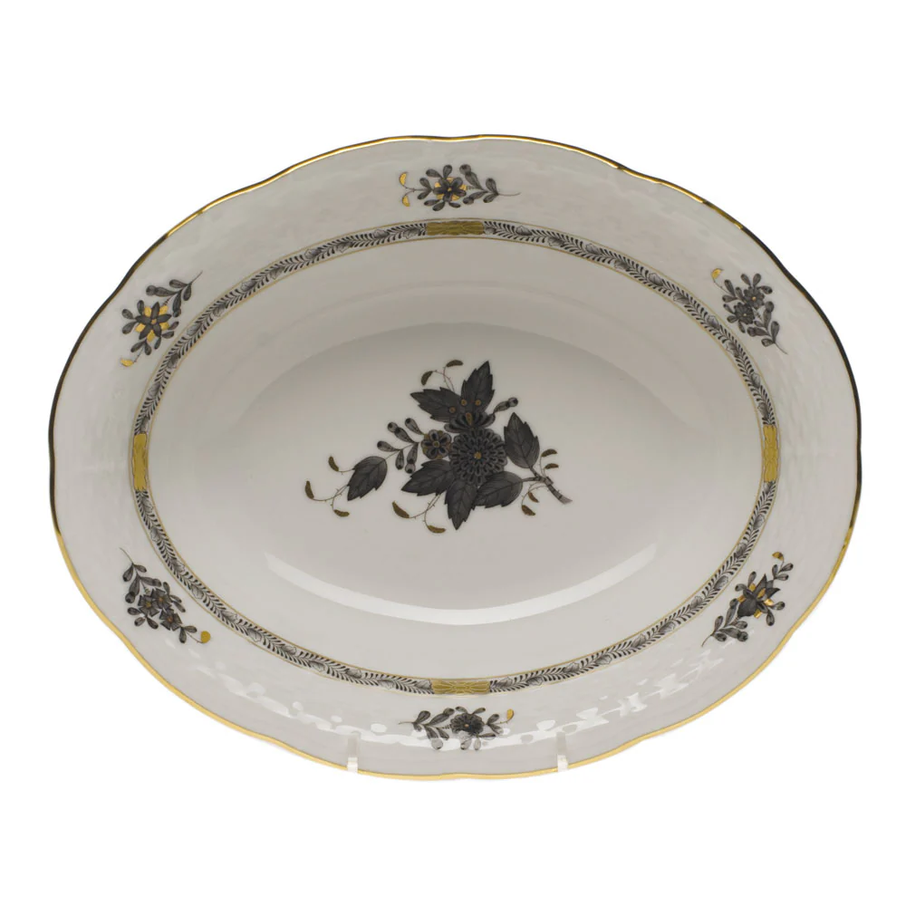 Herend Chinese Bouquet Black Serveware - Image 6